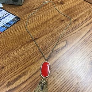 Kendra Scott necklace Red and Gold